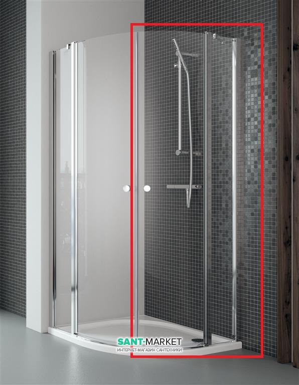 Душевая дверь Radaway Eos II PDD 100 правая профиль хром прозрачное стекло 3799472-01R