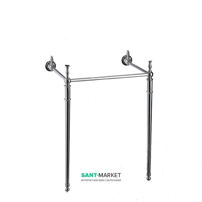 Консоль под прямоугольную раковину Burlington 59.8 см латунь хром T23A CHR