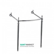 Консоль під раковину Burlington 60 см латунь хром T49A CHR