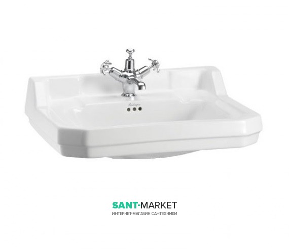 Раковина підвісна Burlington Edwardian 61 x 51 см санфарфор білий B5 1TH