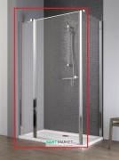 Душові двері Radaway Eos II KDJ 90 ліва профіль хром прозоре скло 3799421-01L