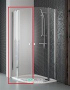 Душевая дверь Radaway Eos II PDD 80 левая профиль хром прозрачное стекло 3799470-01L