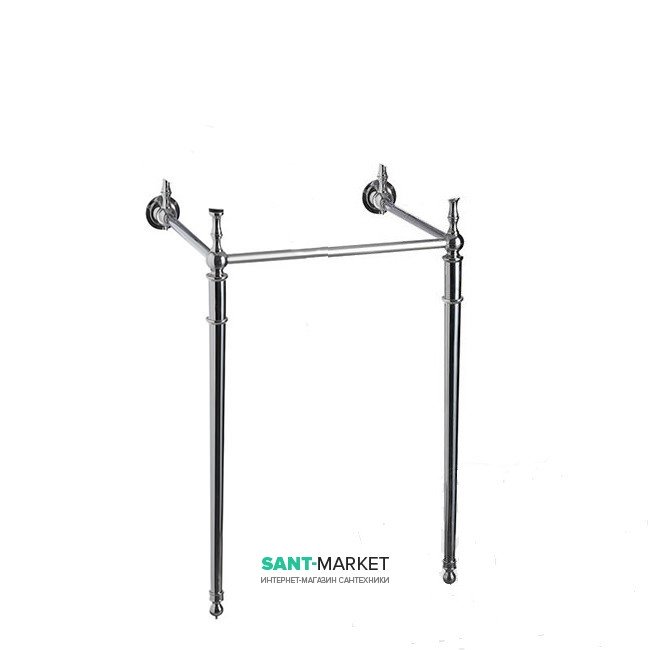 Консоль под прямоугольную раковину Burlington 53.5 см латунь хром T22A CHR