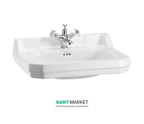 Раковина подвесная Burlington Edwardian 61 x 51 см санфарфор белый B5 1TH