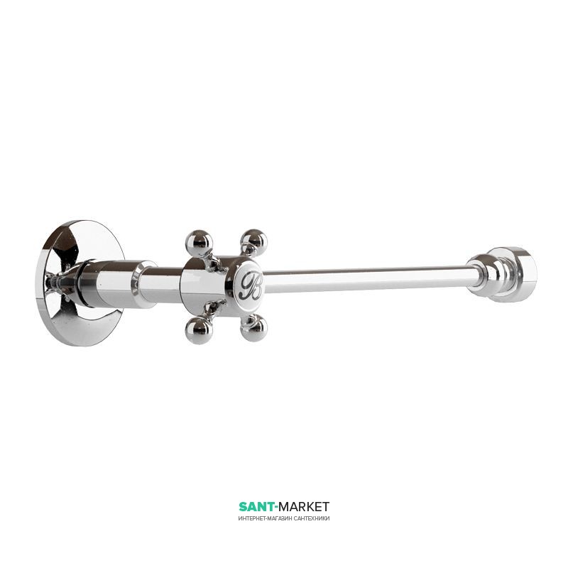 Запорный вентиль для бачка Burlington латунь хром W25