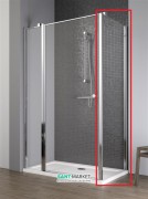 Стенка душевая Radaway EOS II S2 90 правая профиль хром прозрачное стекло 3799431-01R