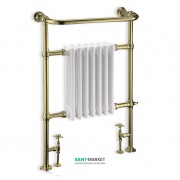 Водяной полотенцесушитель для закрытых систем отопления Burlington Trafalgar 60x95 см сталь золото R1 GOL