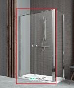 Душевая дверь Radaway Eos II DWD+S door 110 профиль хром прозрачное стекло 3799493-01