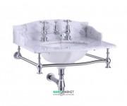 Раковина підвісна Burlington Georgian 65 x 57.5 см мармур G1 1TH