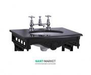 Раковина підвісна Burlington Georgian 65 x 57.5 см граніт чорний G7 1TH