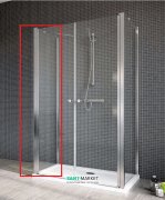 Стенка душевая Radaway EOS II S1 100 левая профиль хром прозрачное стекло 3799412-01L