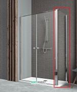 Стенка душевая Radaway EOS II S1 80 правая профиль хром прозрачное стекло 3799410-01R