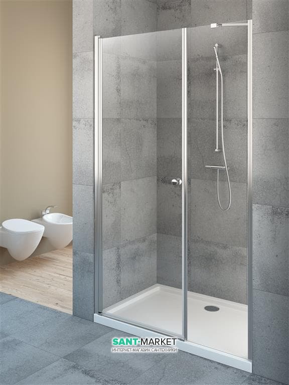 Душевая дверь Radaway Eos DWS 140 левая профиль хром прозрачное стекло 37993-01-01NL