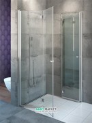 Душевая кабина Radaway Eos KDD-B 80х100 см без порога хром прозрачное стекло 37333-01-01NB