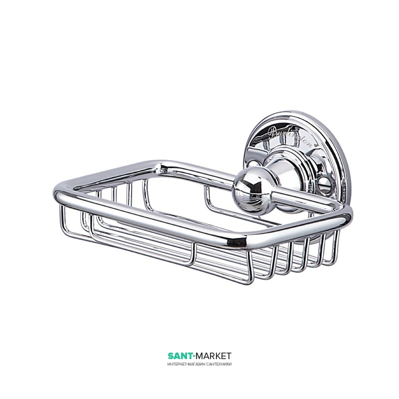 Мильниця-решітка для ванної Burlington з кріплення до стіни латунь хром A13 CHR