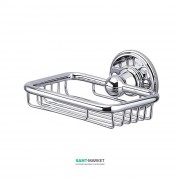 Мильниця-решітка для ванної Burlington з кріплення до стіни латунь хром A13 CHR