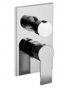 Смеситель для душа Paffoni Tango на 2 потребителя однорычажный с внутренней частью хром TA 018 CR/M