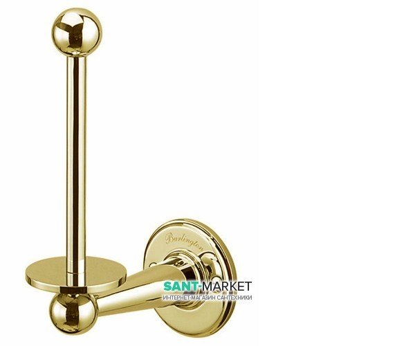 Тримач запасного рулону туалетного паперу Burlington латунь золото A6 GOL
