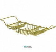 Полочка для ванной Burlington решетчатая раздвижная латунь золото A27 GOL