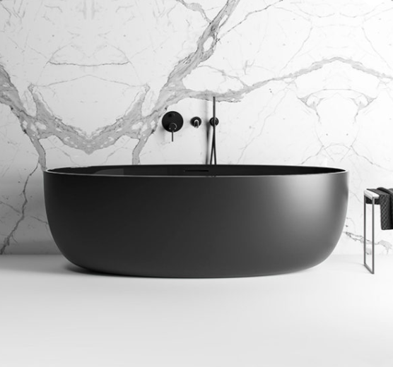 Ванна з литого каменю iStone QLIUIA WD6599 hight glossy black