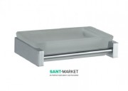 Мильниця для ванною Flab Dama матове скло / латунь хром 411 CHR