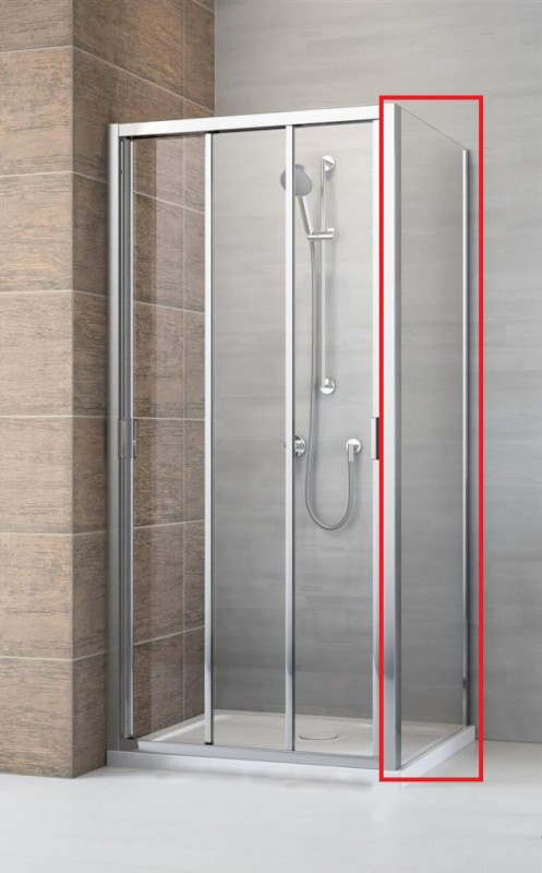 Стінка душова Radaway Evo S 80 профіль хром прозоре скло 336080-01-01