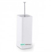 Ёршик для унитаза Flab Combi напольный композитный материал/металл белый/хром 105