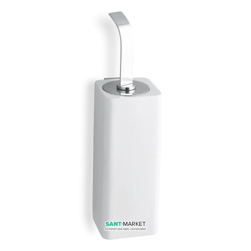 Ёршик для унитаза Flab Combi настенный композитный материал/металл белый/хром 145/S