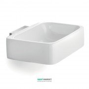 Мильниця для ванною Flab Combi кріплення до стіни композитний матеріал / метал білий / хром 101