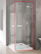 Душевая дверь Radaway Euphoria KDD 80 правая хром прозрачное стекло 383061-01R