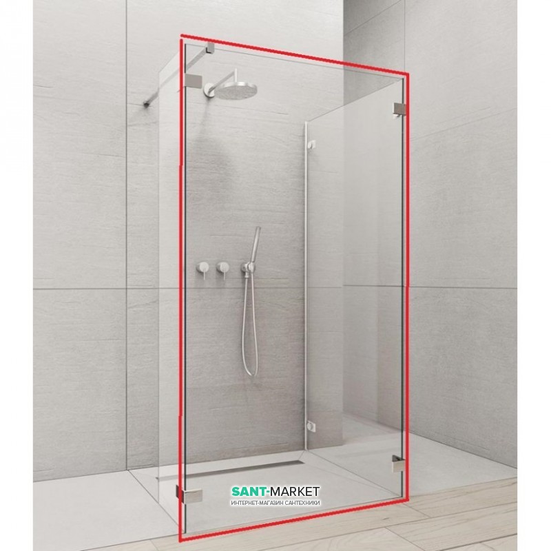 Стенка душевая фронтальная Radaway Euphoria Walk-in IV 120 хром прозрачное стекло 383144-01-01