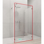 Стенка душевая фронтальная Radaway Euphoria Walk-in IV 120 хром прозрачное стекло 383144-01-01