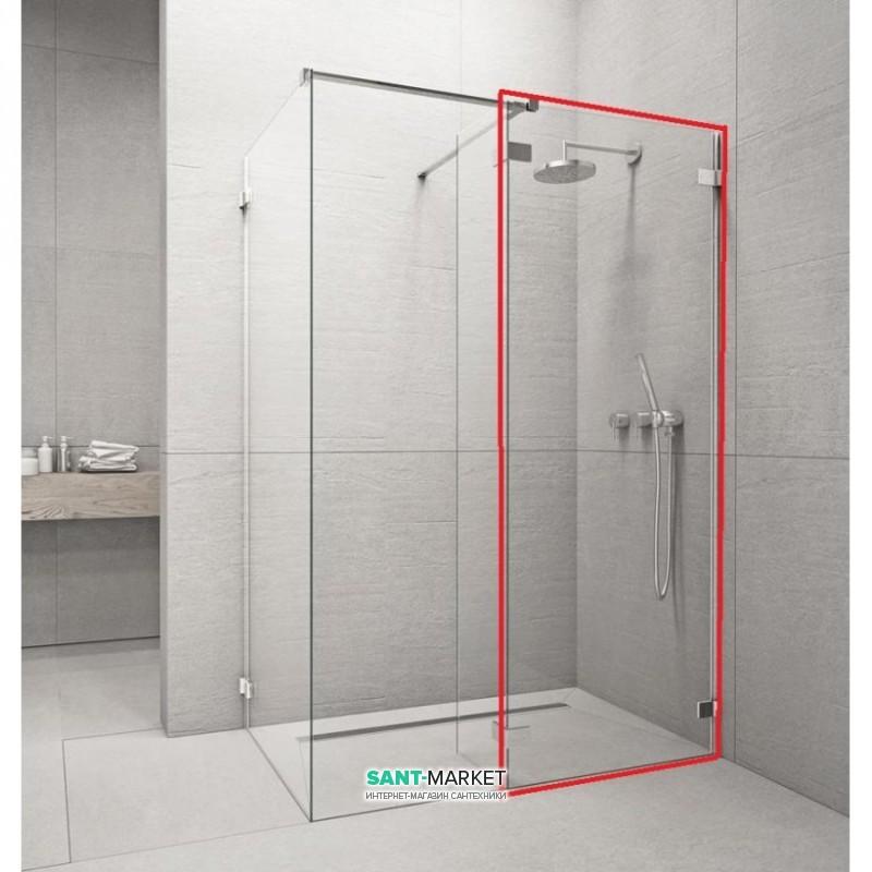 Стінка душова фронтальна Radaway Euphoria Walk-in III W3 80 хром прозоре скло 383130-01-01