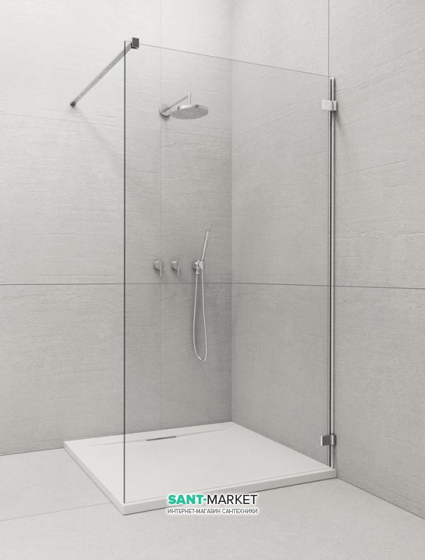 Стенка душевая Radaway Euphoria Walk-in V W1 100 хром прозрачное стекло 383112-01-01