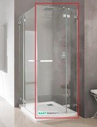 Душевая дверь Radaway Euphoria KDD 90 правая хром прозрачное стекло 383060-01R