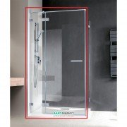 Душевая дверь Radaway Euphoria KDJ Door 90 левая хром прозрачное стекло 383044-01L