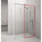 Стенка душевая фронтальная Radaway Euphoria Walk-in III W3 130 хром прозрачное стекло 383135-01-01