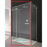 Душові двері Radaway Euphoria KDJ + S Door 110 ліва хром прозоре скло 383023-01L
