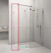 Стінка душова бічна Radaway Euphoria Walk-in III W2 100 хром прозоре скло 383122-01-01