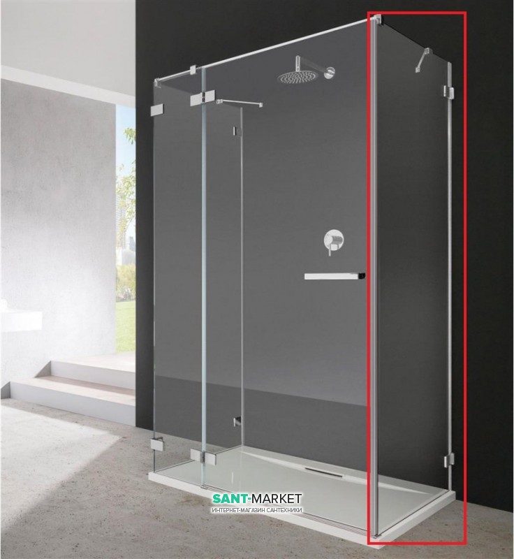 Стенка душевая Radaway Euphoria S1 90 хром прозрачное стекло 383050-01