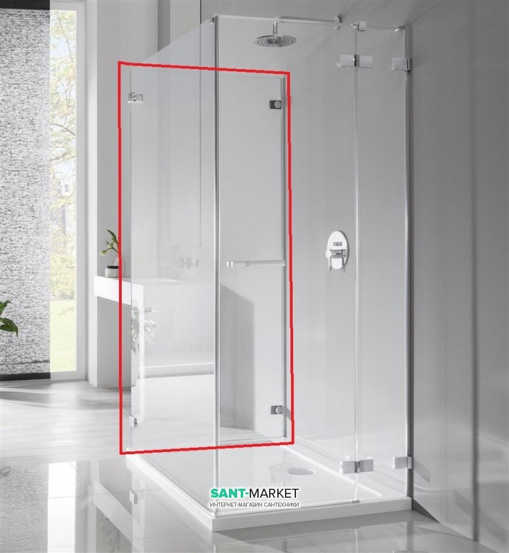 Стенка душевая Radaway Euphoria S2 100 хром прозрачное стекло 383032-01