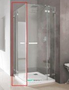 Душевая дверь Radaway Euphoria KDD 80 левая хром прозрачное стекло 383061-01L