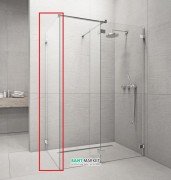 Стенка душевая боковая Radaway Euphoria Walk-in III W2 100 хром прозрачное стекло 383122-01-01