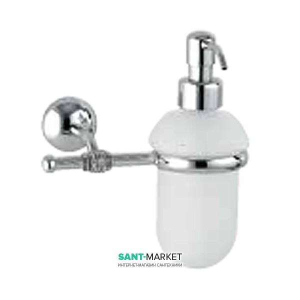 Дозатор для жидкого мыла Flab Polo il Classico навесной матовое стекло/латунь хром 511/D CHR