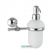 Дозатор для рідкого мила Flab Polo il Classico навісний матове скло / латунь хром 511 / D CHR