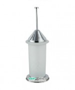 Ёршик для унитаза Flab Gaia напольный матовое стекло/латунь хром 335 CHR