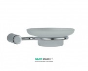 Мильниця для ванною Flab Gaia матове скло / латунь хром 331 CHR