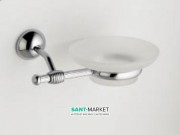 Мильниця для ванною Flab Polo il Classico матове скло / латунь хром 511 CHR