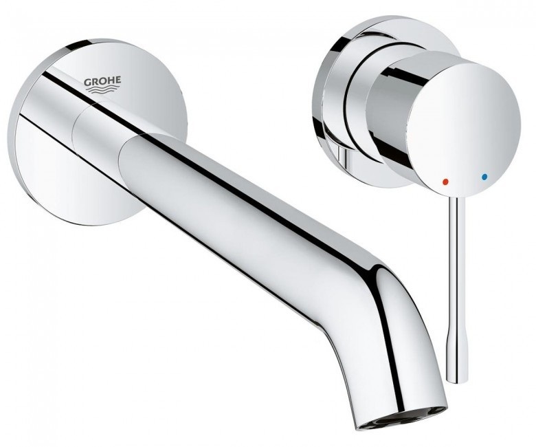 Смеситель для раковины Grohe Essence New настенный однорычажный хром 19967001