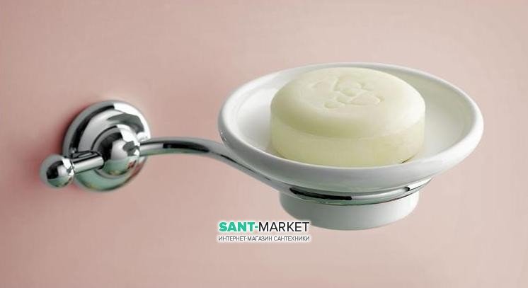 Мильниця для ванною Flab Rio il Classico кераміка / латунь білий / хром 471 CHR